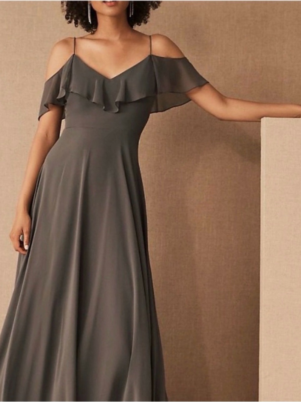 BHLDN x Jenny Yoo Gray Mila Dress Size 6
